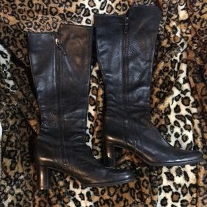 Cole Haan Tall Black Boots Size 9 1/2